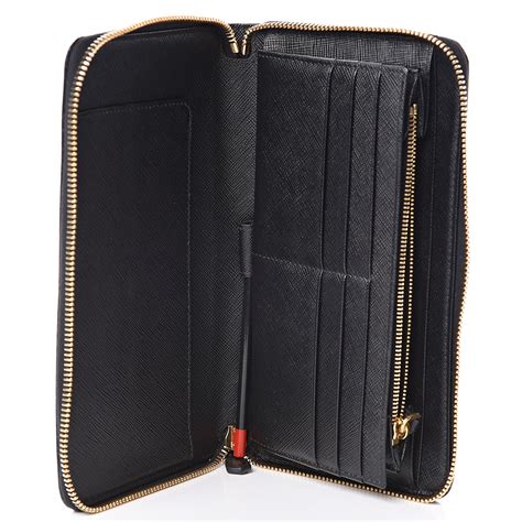 prada saffiano wallet purse.